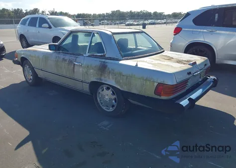 1983 Mercedes-Benz 380 Sl из США, поврежденный, VIN WDBBA45AXDB028458